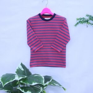 The Retro Pink & Navy Contrast Stripe Tee MODST Online Store